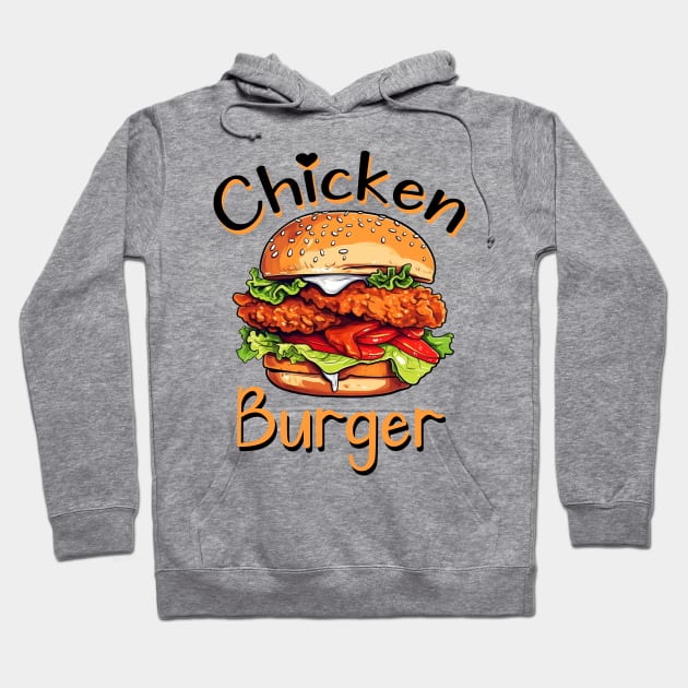 Chicken Burger Hoodie by FluffigerSchuh